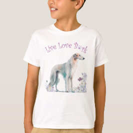 Camiseta Cachorro Borzoi Cachorro