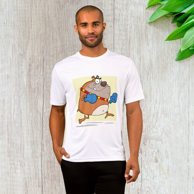 Camiseta Cachorro-Boxão Engraçado Cartoon (Criador carregado)