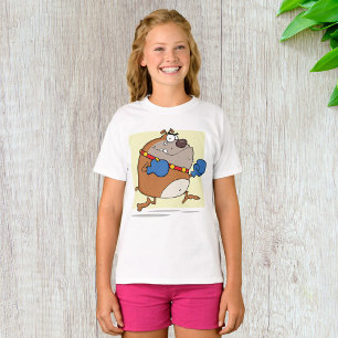Camiseta Cachorro-Boxão Engraçado Cartoon