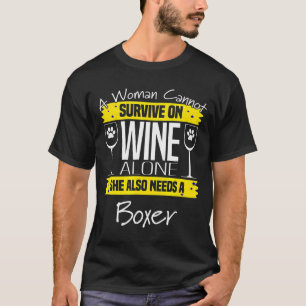 Camiseta Cachorro-Boxeiro Dizendo Canhão