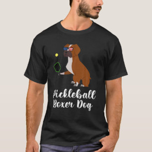 Camiseta Cachorro Boxer de Pickleball, Pickleball Engraçado
