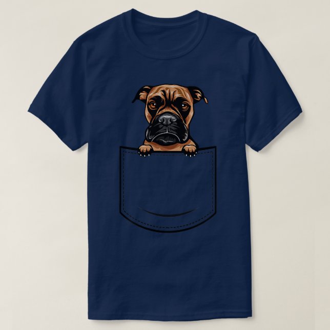 Camiseta Cachorro-Boxer Em Cachorro Engraçado Cachorro Sobr (Frente do Design)