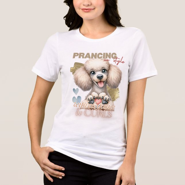 CAMISETA CACHORRO BRANCO FRANCÊS A DIZER (Frente)