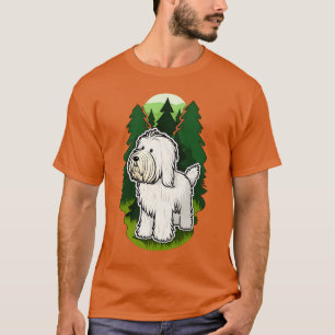 Camiseta Cachorro-Briard Adorável
