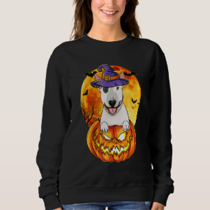 Camiseta Cachorro Bull Terrier Feiticeira Abóbora Dia das B