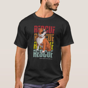 Camiseta Cachorro-Bulldog Cachorro Salvamento