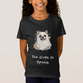 Camiseta Cachorro Bulldog Francês Fofo Fantasma de Hallowee
