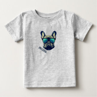 Camiseta Cachorro Bulldog Francês Legal de Óculos de Sol