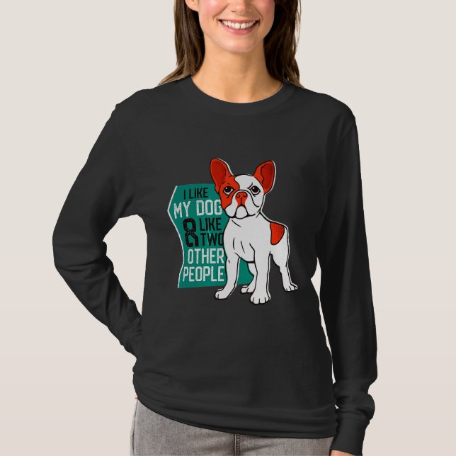 Camiseta Cachorro Bulldog Francês Para Cachorro (Frente)
