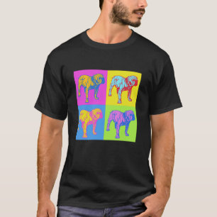 Camiseta Cachorro Bulldog Pop Art Estilo Vitoriano