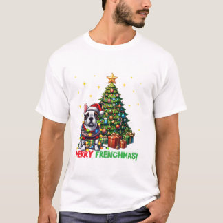 Camiseta Cachorro Bulldogue Francês Alegre Frenchmas