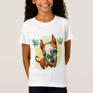 Camiseta Cachorro BullTerrier curioso