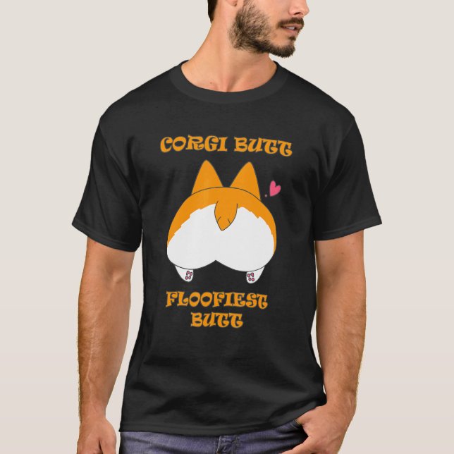 Camiseta Cachorro Bunda de Corgi (Frente)