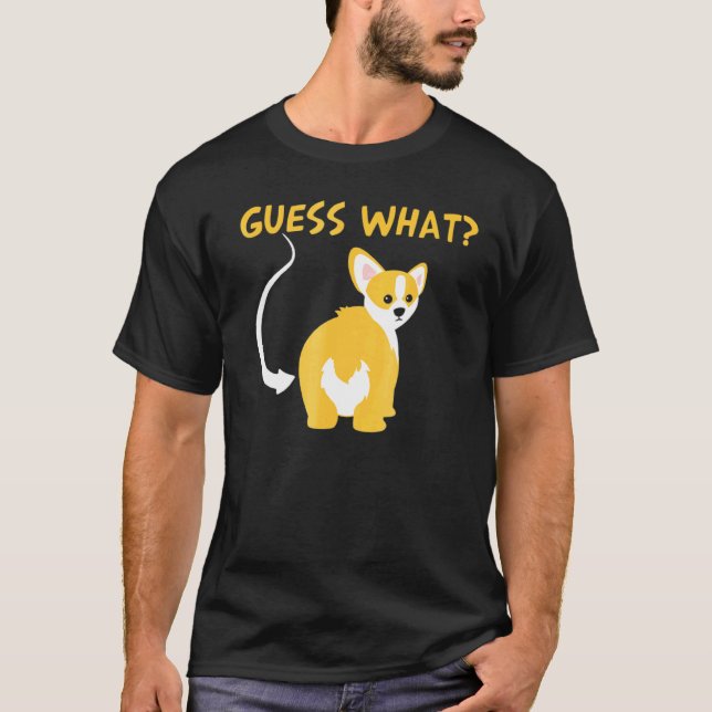 Camiseta Cachorro Bunda de Corgi (Frente)