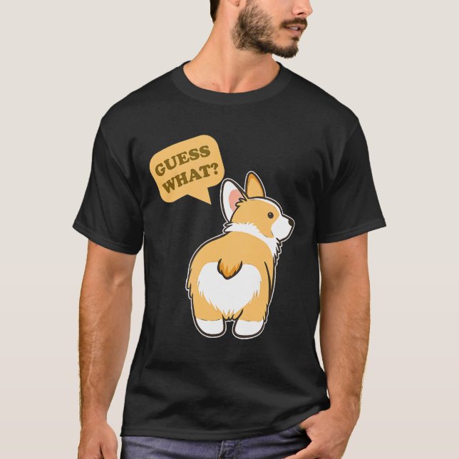 Camiseta Cachorro Bunda de Corgi   (Frente)