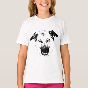 Camiseta Cachorro Cabeça Vetor Feriado