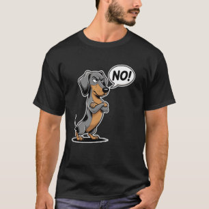 Camiseta Cachorro Caçador Teckel Dachshund Teimoso de Pelo