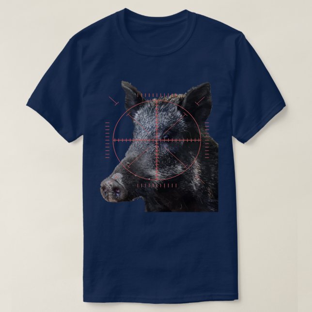 Camiseta Cachorro Caçando Um Barco Selvagem Em Arte Vetoria (Frente do Design)