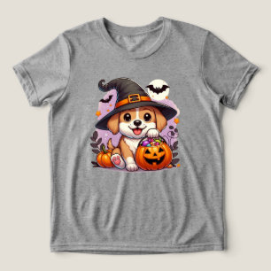 Camiseta Cachorro/cachorrinho de Halloween bonito