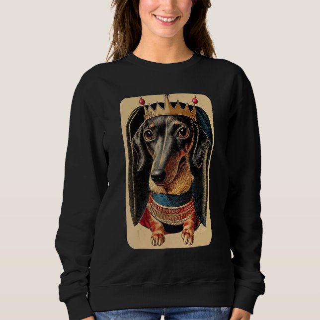 Camiseta Cachorro-Cachorro Antigo Retro Dachshund 3 (Frente)