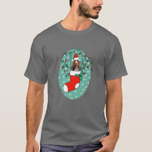Camiseta Cachorro Cachorro Bassett Hound Natal