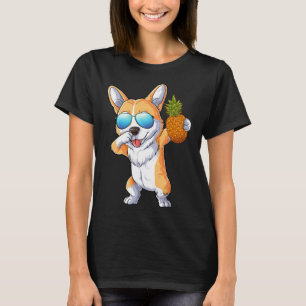 Camiseta Cachorro Cachorro Cachorro Abacaxi Fruta Tropical