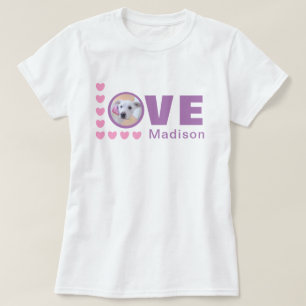 Camiseta Cachorro Cachorro Cachorro Adorava Lavanda Dia de 