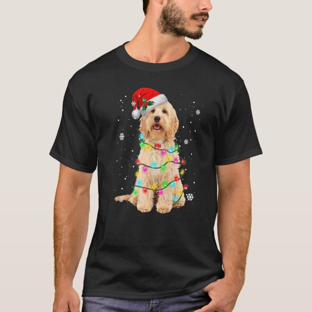 Camiseta Cachorro Cachorro Cachorro Árvore Natal Docinho Xm (Frente)