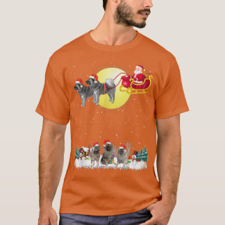 Camiseta Cachorro Cachorro Cachorro Caçador Luzes de Natal 