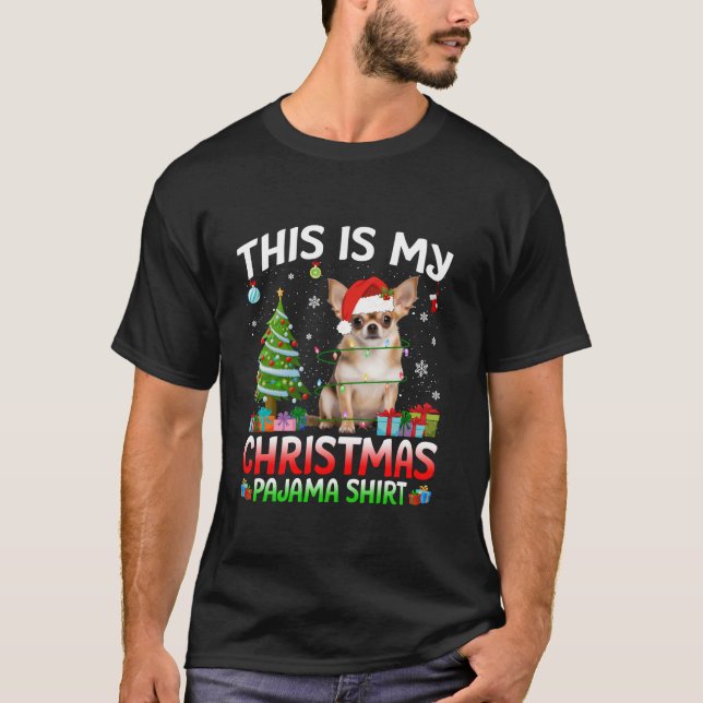 Camiseta Cachorro Cachorro Cachorro Cachorro Papai noel Noi (Frente)