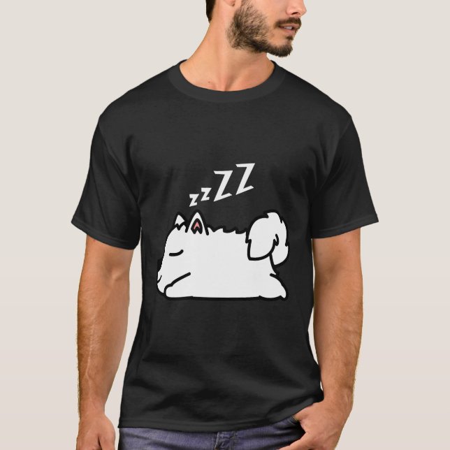 Camiseta Cachorro Cachorro Cachorro Dormindo (Frente)