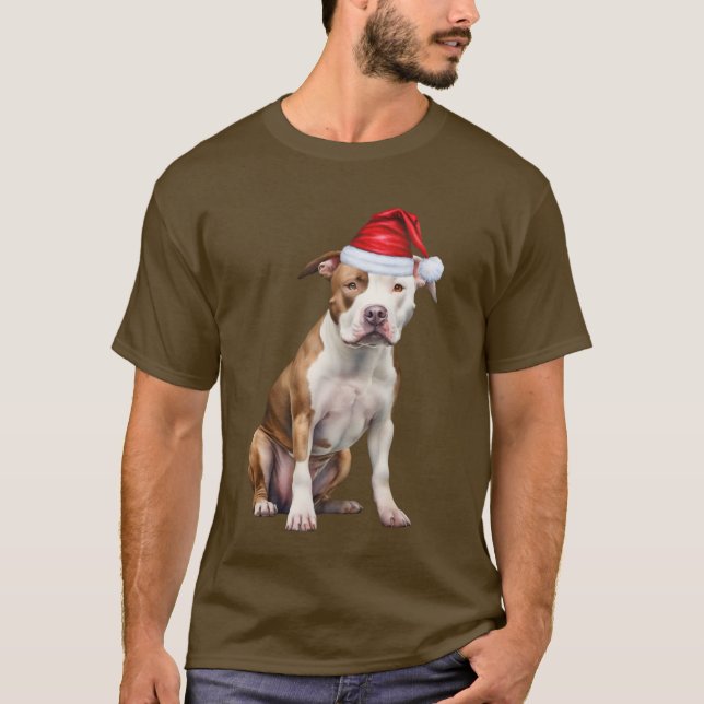 Camiseta Cachorro Cachorro Cachorro Gelado Feliz Natal (Frente)