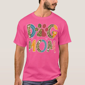 Camiseta Cachorro Cachorro Cachorro Leopardo Cachorro Mamãe