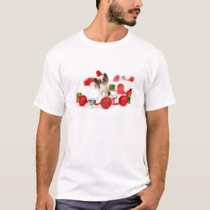 Camiseta Cachorro Cachorro Cachorro Noel Hat