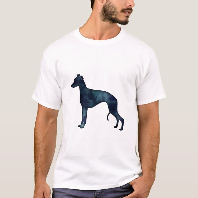 Camiseta Cachorro Cachorro Cachorro Raça Preta Silhouette (Frente)