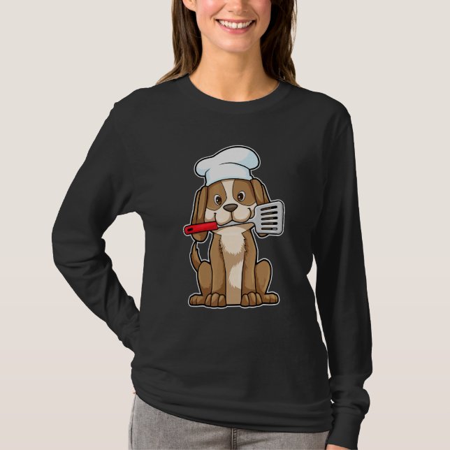 Camiseta Cachorro Cachorro Chapéu Espatula (Frente)