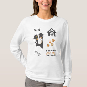 Camiseta Cachorro Cachorro Coleta Montanha Bernesa
