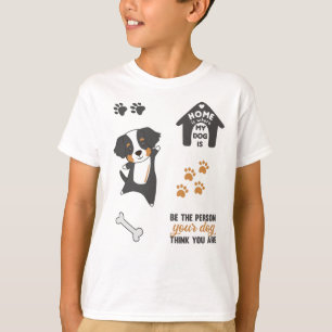 Camiseta Cachorro Cachorro Coleta Montanha Bernesa