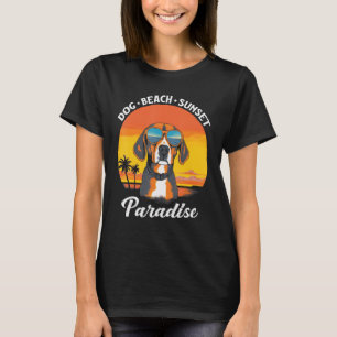 Camiseta Cachorro Cachorro-Corinto Praia Sunset Paradise