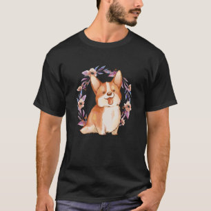 Camiseta Cachorro Cachorro Corvo Aquaestético Corgi Puppy D