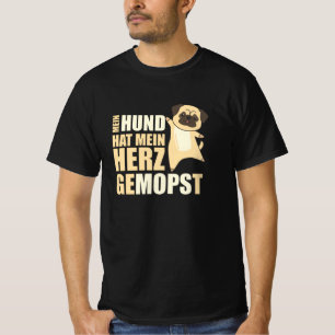 Camiseta Cachorro Cachorro Dizendo Pug Amor Cachorro Ditos
