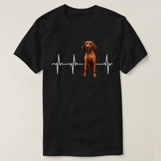 Camiseta Cachorro Cachorro do Coonhound Redbone Zip (Frente do Design)
