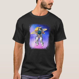 Camiseta Cachorro Cachorro e Astronauta Galaxy Ou