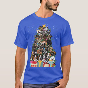 Camiseta Cachorro Cachorro Fada De Árvore De Natal Luz Xmas
