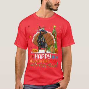 Camiseta Cachorro Cachorro Feliz Miniatura Feliz Cachorro A