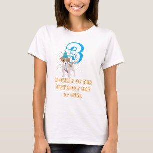 Camiseta Cachorro Cachorro Festa de aniversário Mamãe Anive