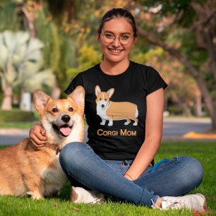 Camiseta Cachorro Cachorro Gelado Galês Pembroke Corgi Mãe