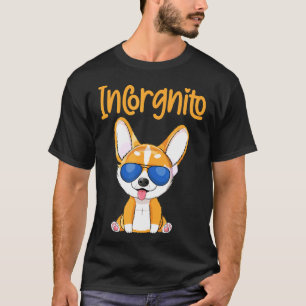Camiseta Cachorro Cachorro Incorgnito Corgi