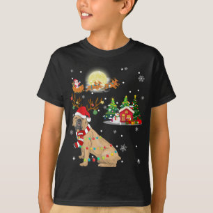 Camiseta Cachorro Cachorro Leve Reena De Natal Tree Xmas Gi