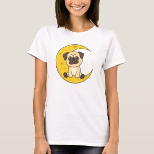 Camiseta Cachorro-Cachorro-Lunar Animais Cachorros-Da-Lua K
